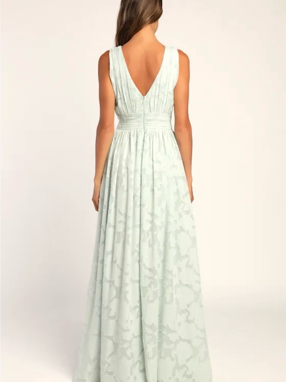 LULUS Sweet Sophistication Sage Green Burnout Floral Maxi Dress - Picture 3 of 4